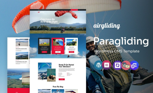 Airgliding - Paragliding and Adventure WordPress Elementor Theme