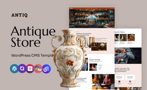 Antiq - Antique Store And Vintage Collection Multipurpose WordPress Elementor Theme