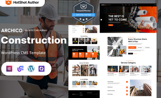 Archico - Construction And Building Company WordPress Elementor Theme