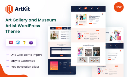 Artkit – Art Gallery and Museum Artist WordPress Theme