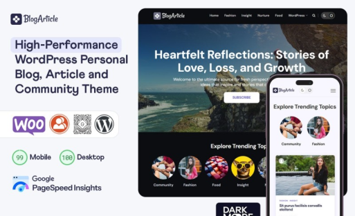 BlogArticle - The Ultimate Multipurpose WordPress Theme for Blogs, News, and Communities