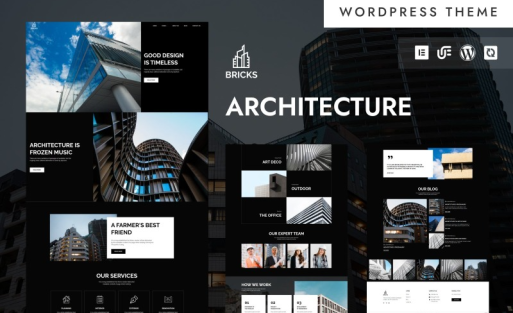 Bricks - Modern Architecture & Construction WordPress Elementor Theme