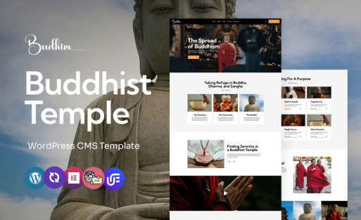 Budhim - Buddhist Temple Multipurpose WordPress Elementor Theme