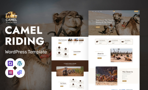 Camel Caravan - Camel Safari And Adventure Tours WordPress Elementor Theme