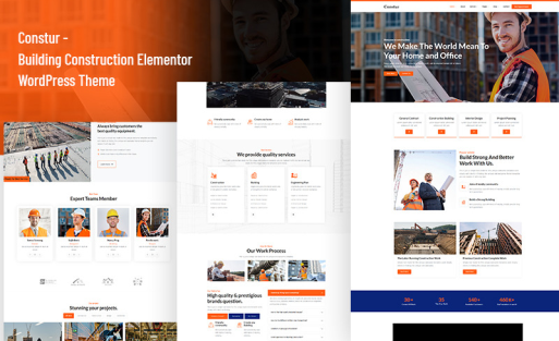 Constur - Building Construction Elementor WordPress Theme