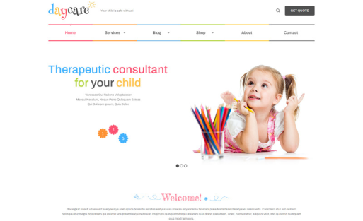Day Care and Kindergarten Responsive WordPress Theme