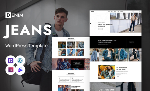 Denim - Jeans & Fashion Store WordPress Elementor Theme