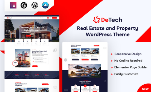 Detech - Realestate WordPress Theme