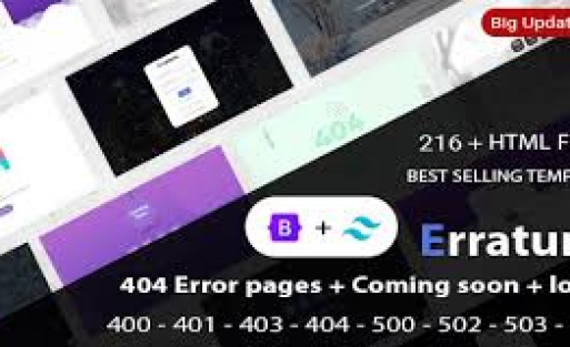 ERRATUM – 404 ERROR PAGES + COMING SOON + LOGIN LATEST VERSION