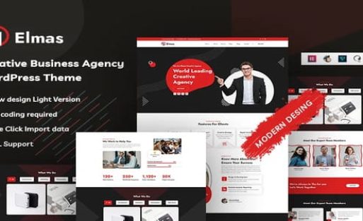 Elmas - Creative Business Agency WordPress Theme Original License Key Activation