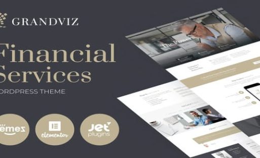 Grandviz - Financial Company Elementor WordPress Theme Original License Key Activation
