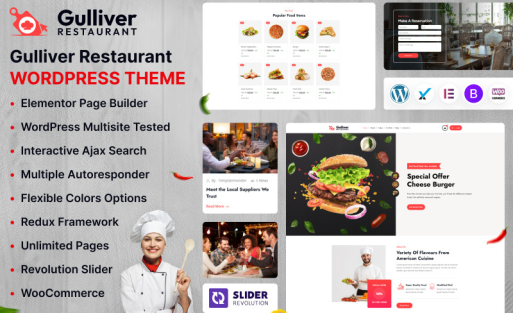 Gulliver Restaurant WordPress Theme