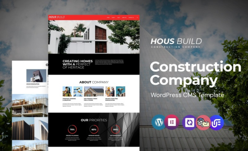 Hous build - Architecture And Construction Company Responsive WordPress Elementor Theme