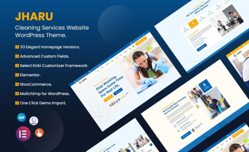 Jharu - Cleaning Service WordPress Theme