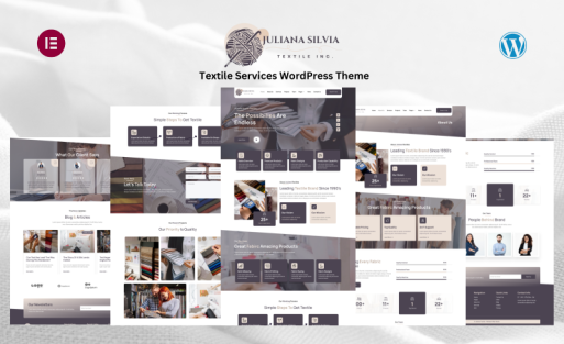 Juliana Textile - Textile Industry & Clothing Services WordPress Theme