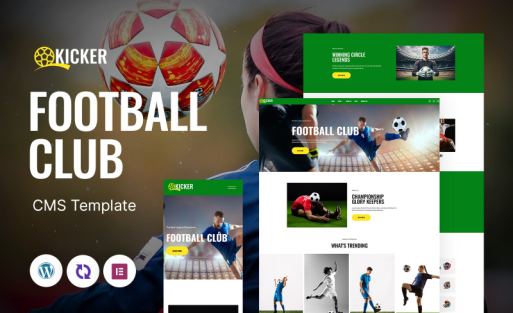 Kicker - Football Club Multipurpose Responsive WordPress Theme