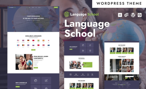 Language School - Language School & Training WordPress Elementor Theme