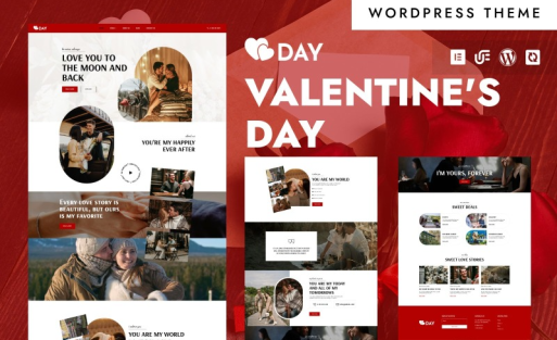 Love Day - St. Valentine’s Special, Love & Couples WordPress Elementor Theme
