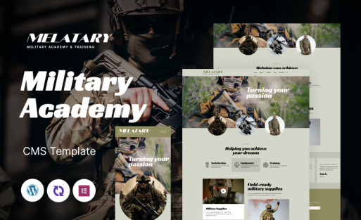 Melatary - Military Training And Academy Multipurpose Responsive WordPress Theme