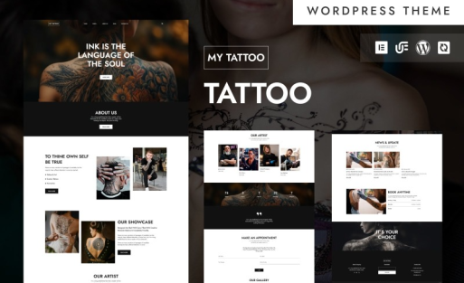My Tattoo - Tattoo Studio And Body Art WordPress Elementor Theme