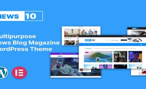 NEWS10 - News, Blog & Magazine WordPress Theme Original License Key Activation