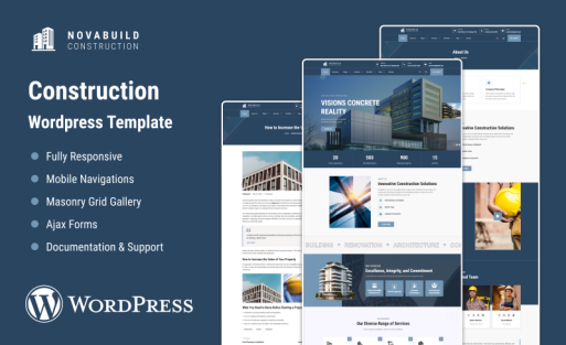Novabuild - Construction WordPress Theme