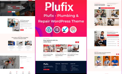 Plufix - Plumbing & Repair WordPress Theme