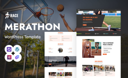 Race - Marathon Events And Running Clubs WordPress Elementor Theme