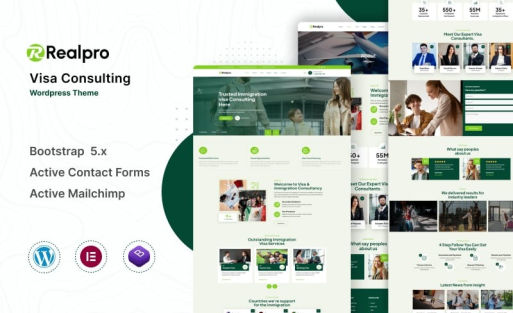 Realpro - Immigration and Visa Consulting WordPress Theme