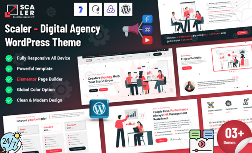 Scaler - Digital Agency WordPress Theme