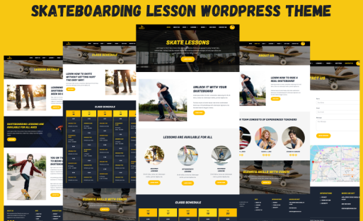 Skateboarding Lessons Woocommerce WordPress Theme