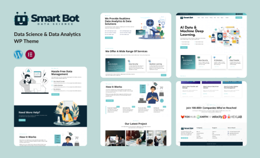 SmartBot -Multipurpose Data Visualization Services WordPress Theme