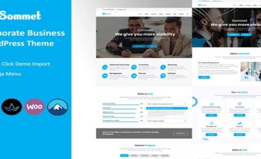 Sommet - Corporate Business WordPress Theme Original License Key Activation