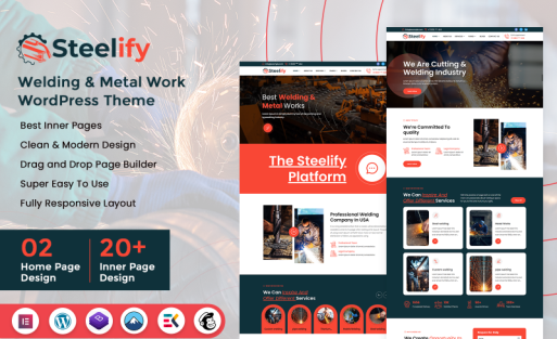 Steelify - Welding & Metal Work WordPress Theme