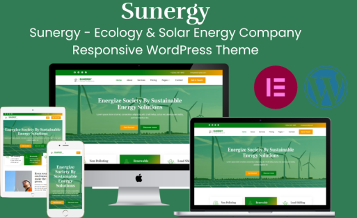 Sunergy - Ecology & Solar Energy Company Responsive WordPress Theme