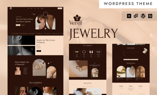 Verel - Elegant Jewelry Store WordPress Elementor Theme