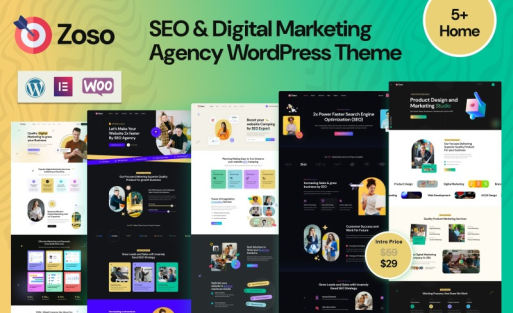 Zoso – SEO & Digital Marketing Agency WordPress Theme